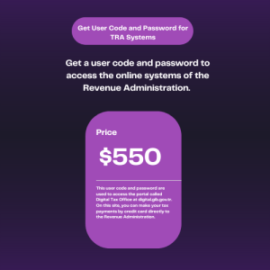 Get User Code and Password for TRA Systems